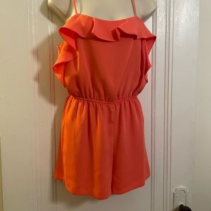Orange Topshop Romper